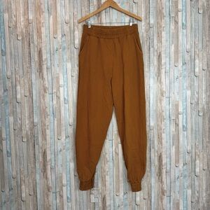 Laina Rauma L Takeoff Teddy 100% Cotton Jogger Pants Sweatpants Lounge Knit USA